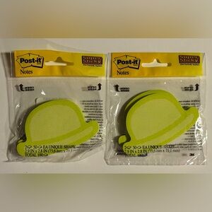 Post-it Set of 2 Super Sticky Green Hats Post-it Notes